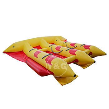 Red and Yellow Inflatable Flying Fish Boat