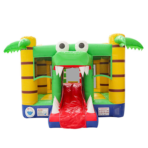 Inflatable crocodile bounce house