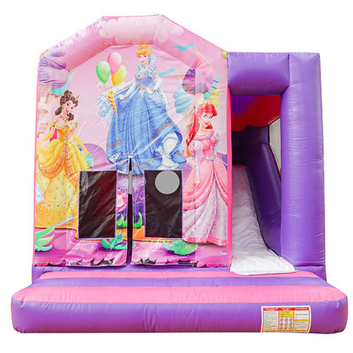 Inflatable princess bouncer slide