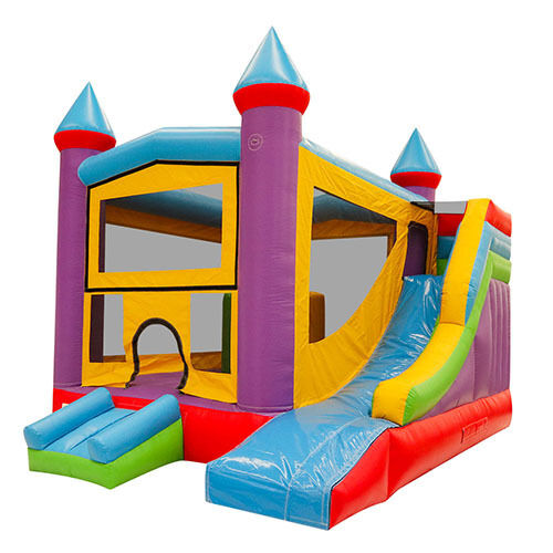 Inflatable Rainbow Bouncer Slide