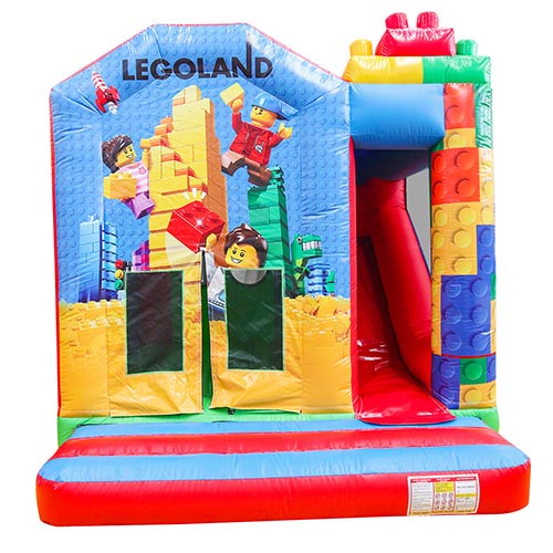 Inflatable Lego Bounce House with Slides