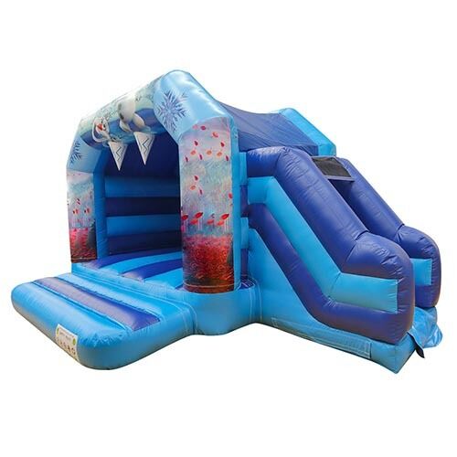 Frozen inflatable bouncer slide