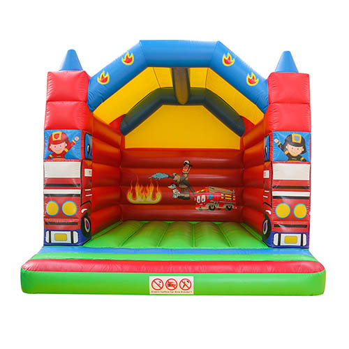 New design inflatable fire bounce house