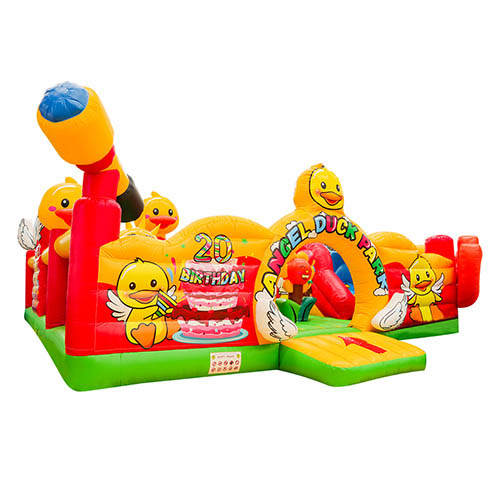 Cute duck inflatable playground
