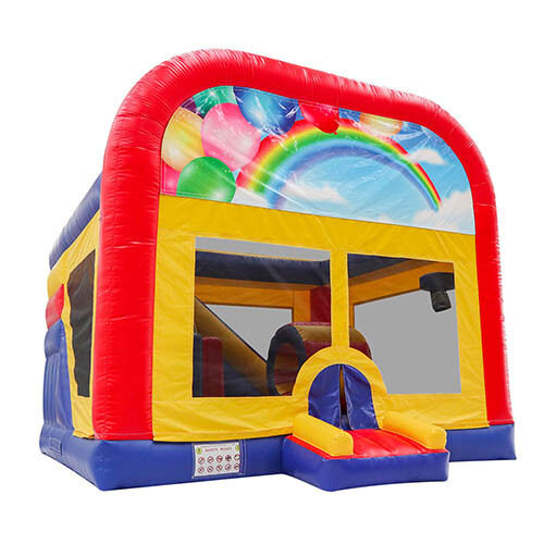 Inflatable Rainbow Balloon Bounce House