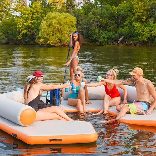 Orange Large Inflatable Dock