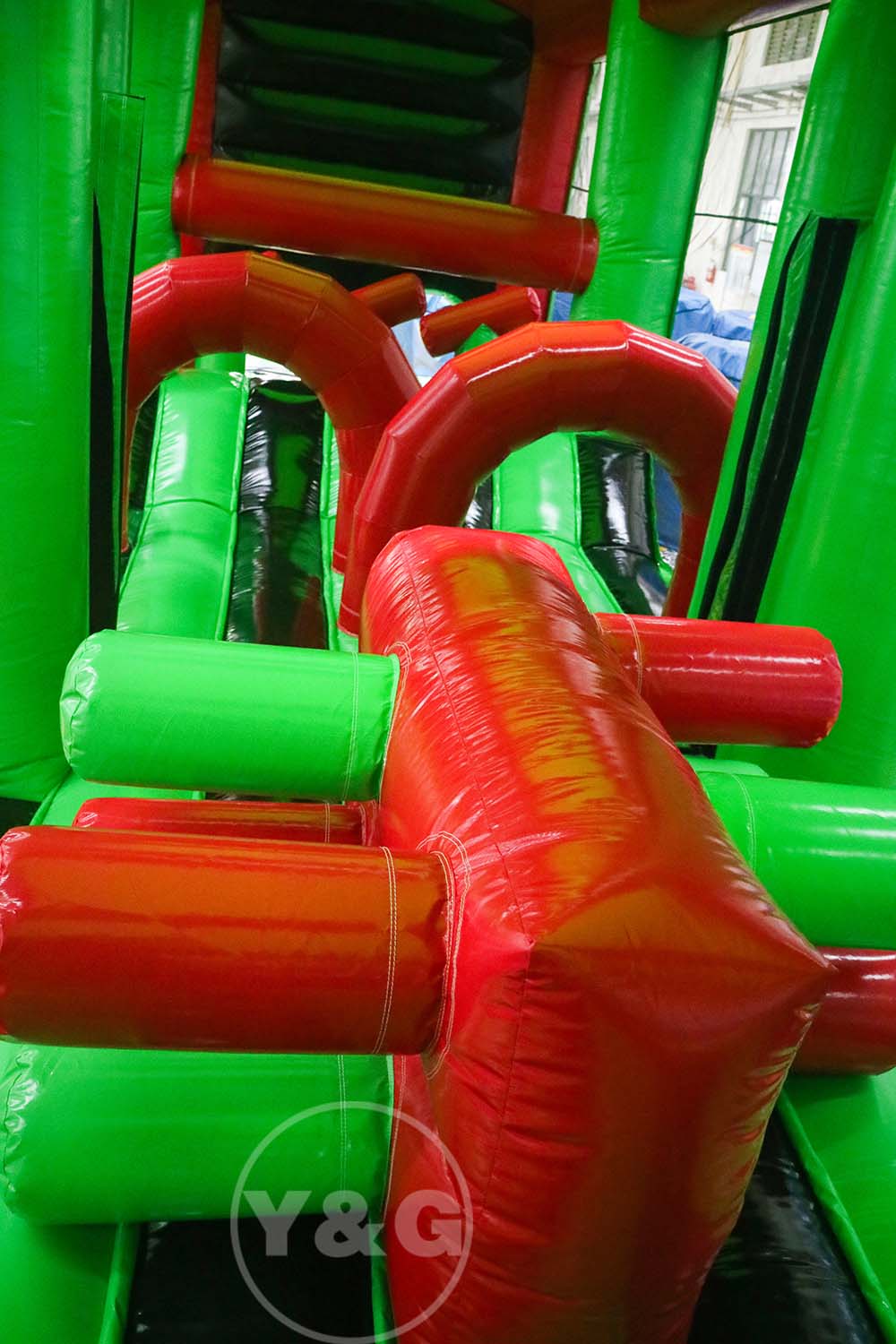 inflatable green obstacle courseYGO56