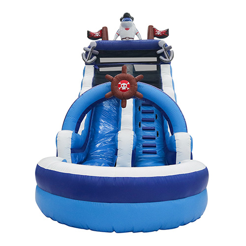 Outdoor commercial dolphin water slides