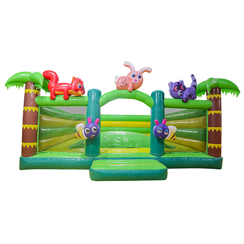 Commercial jungle theme bounce bed