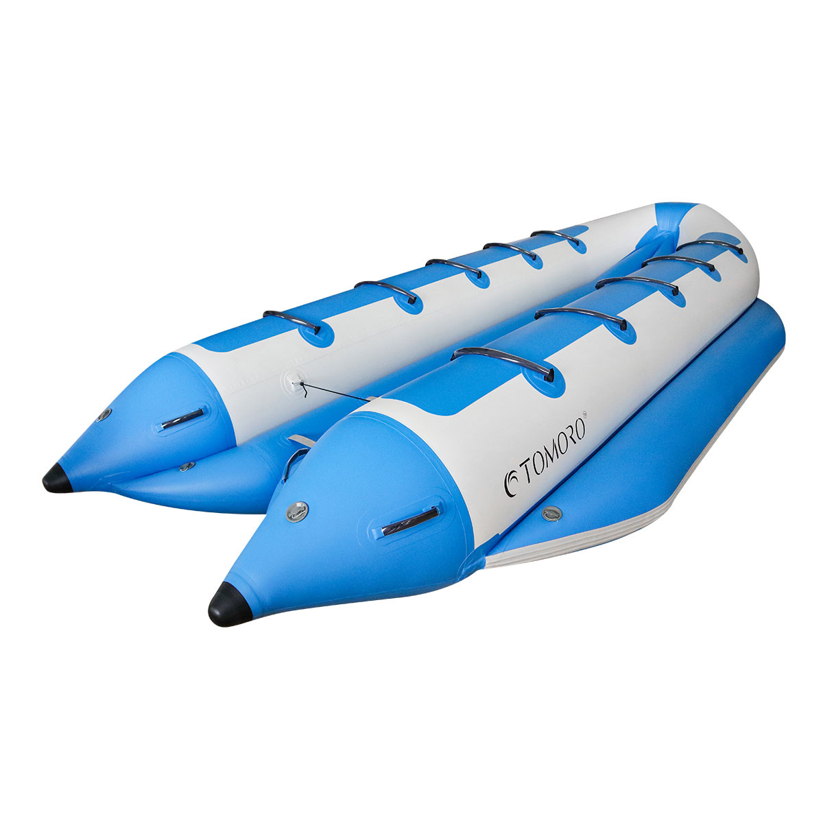 Inflatable ten seat blue banana boat