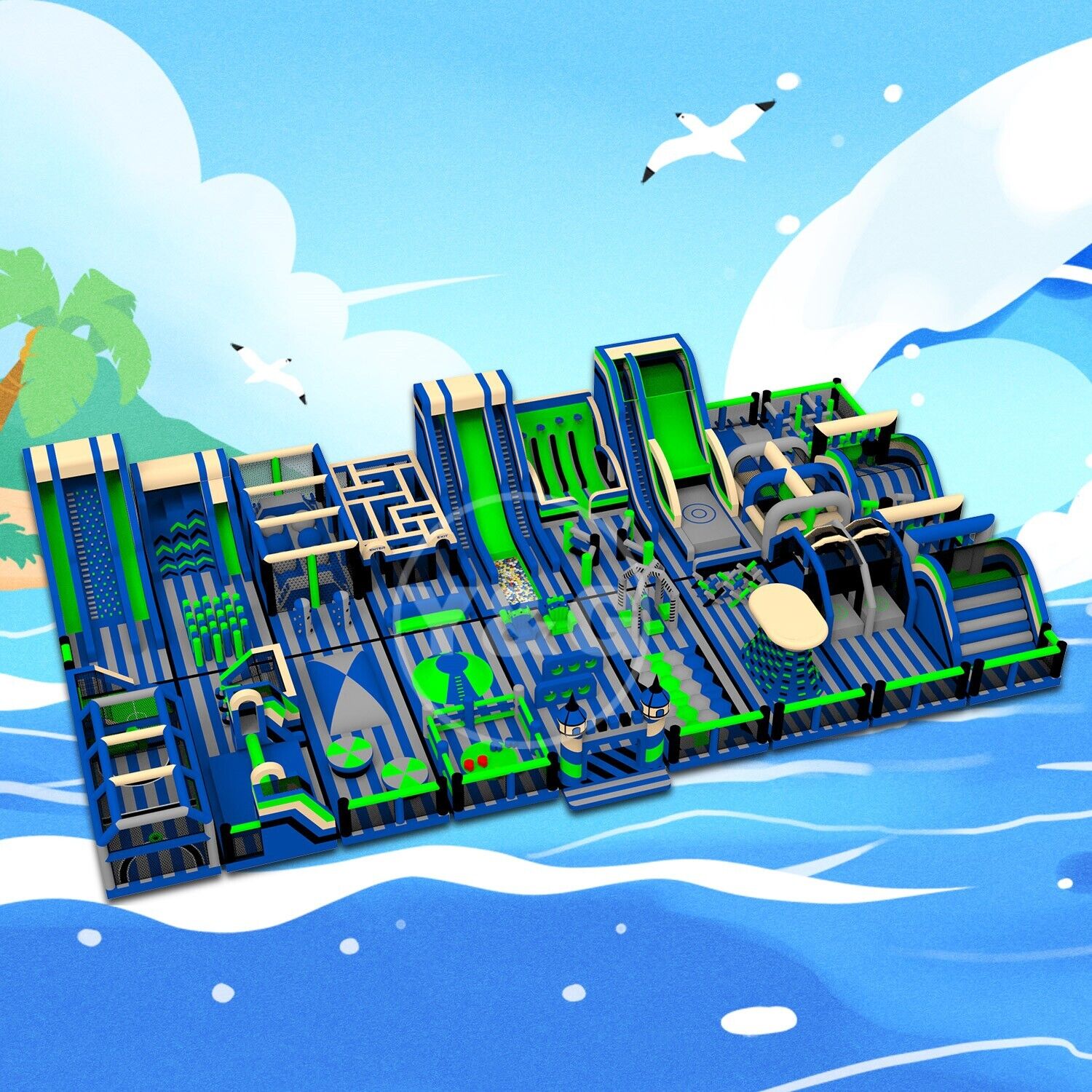 YGIP-09Beach Party Large Inflatable Park Beach Party Large Inflatable ParkYGIP-09