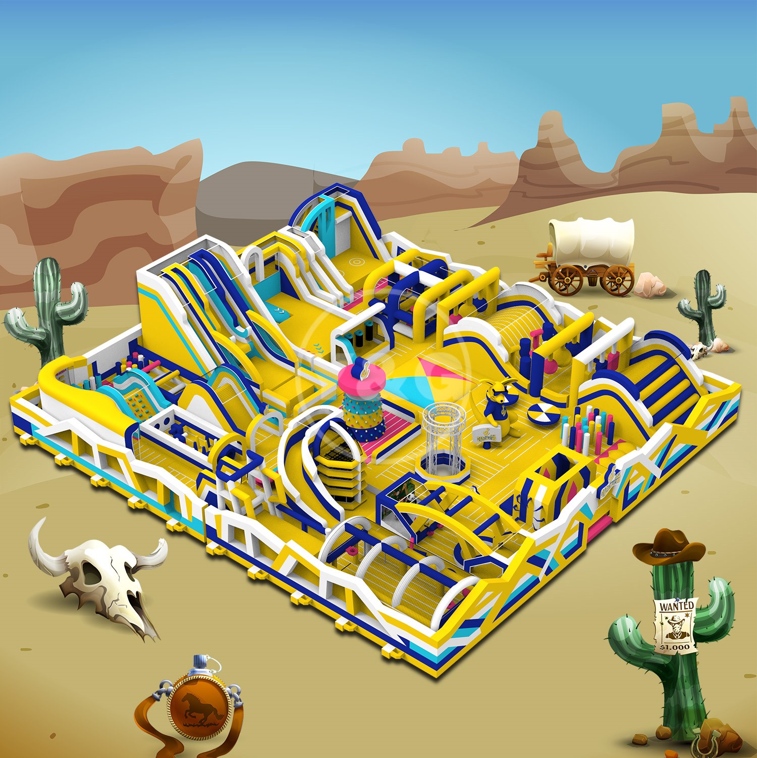 Wild West Inflatable Park