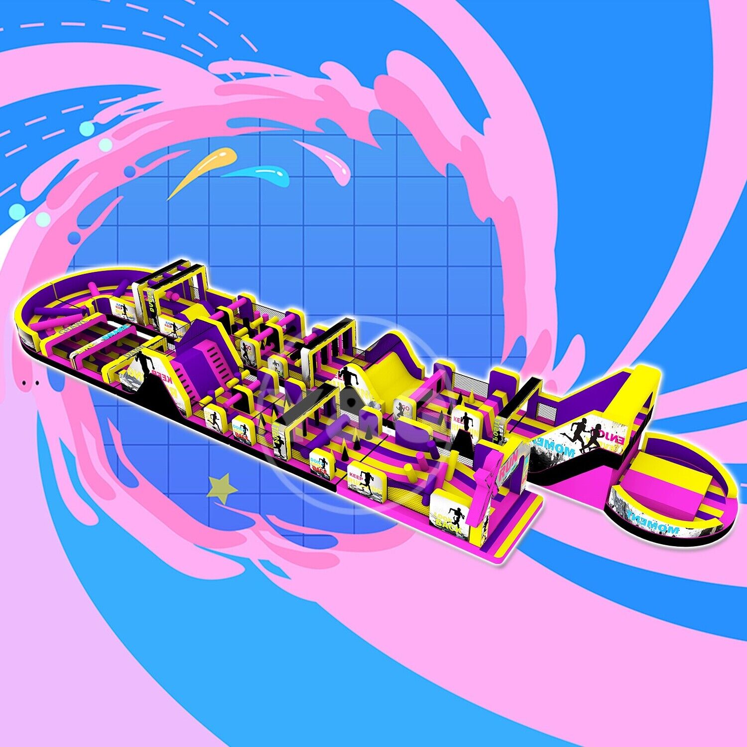 Outdoor Inflatable Obstacle Course
