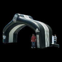 Adidas character inflatable arch