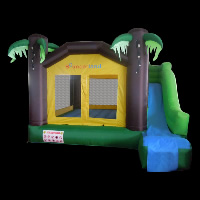 inflatable bounce house with ball pit