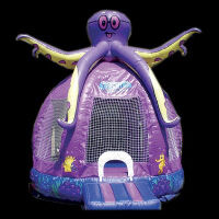 pink mini bounce house