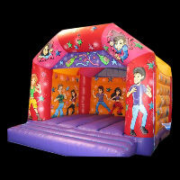 colorful bounce house