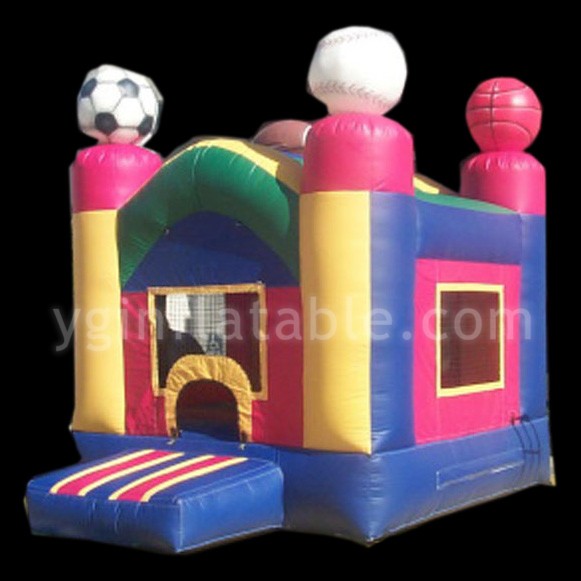 kids bounce house with slideGB296