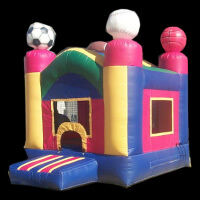 kids bounce house with slide