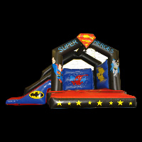 bounce house with slide and blower