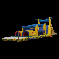 super heroes inflatable obstacle