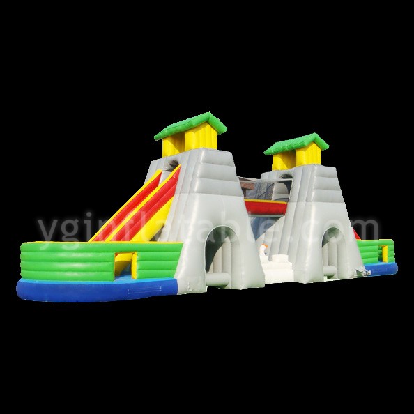 two tunnels inflatable obstacleGE023