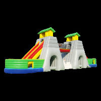 two tunnels inflatable obstacle