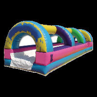 Bouncy castle assault course