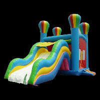 bounce houses