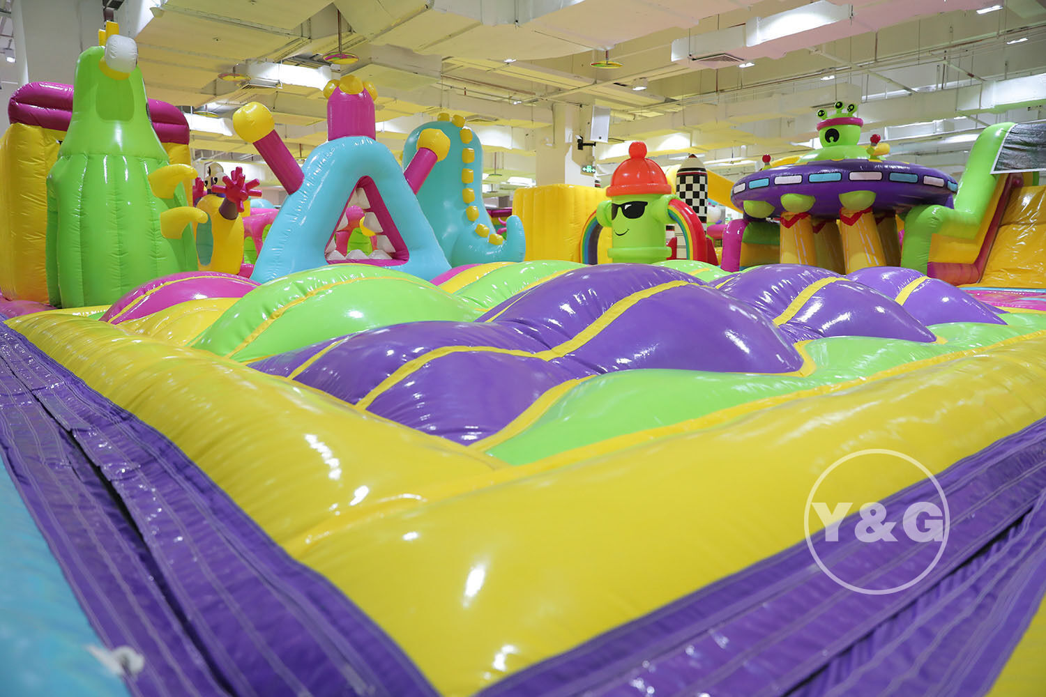 Space Jumping Fun Theme Inflatable ParkYGIP-15