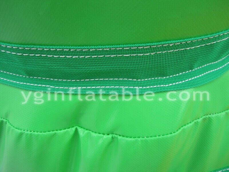 Green Commercial Bounce House With SlideGB494