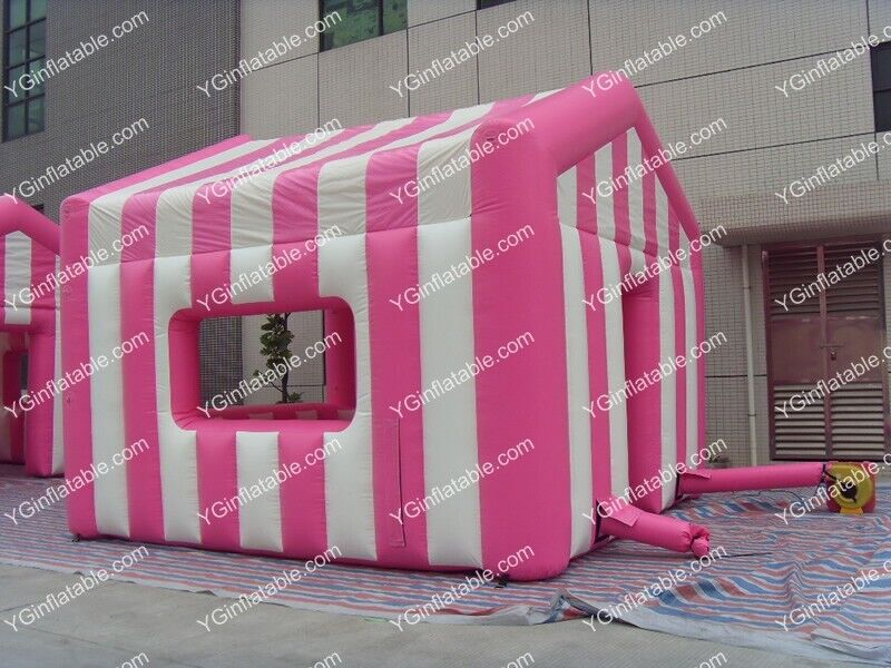 Pink and white inflatable tents onlineGN089