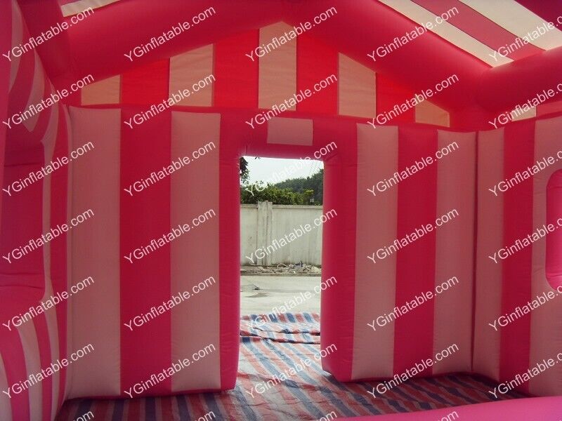 Pink and white inflatable tents onlineGN089