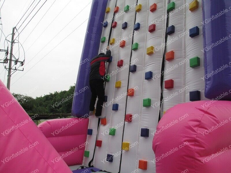 Inflatable Pink Climbing WallGH096