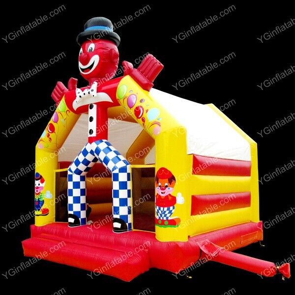 Clown Inflatable Bounce House With SlideGB170