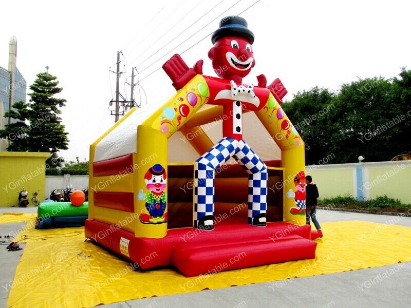 Clown Inflatable Bounce House With SlideGB170