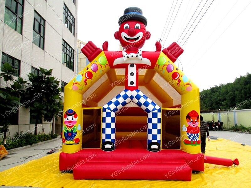 Clown Inflatable Bounce House With SlideGB170