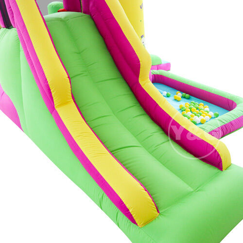 Inflatable space with obstacle and slide1851