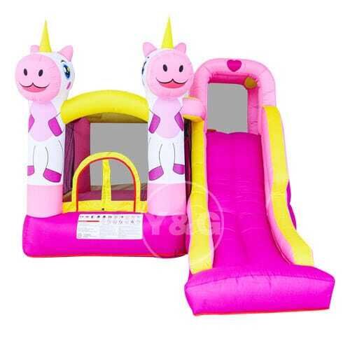 Pink unicorn bouncy castle1861