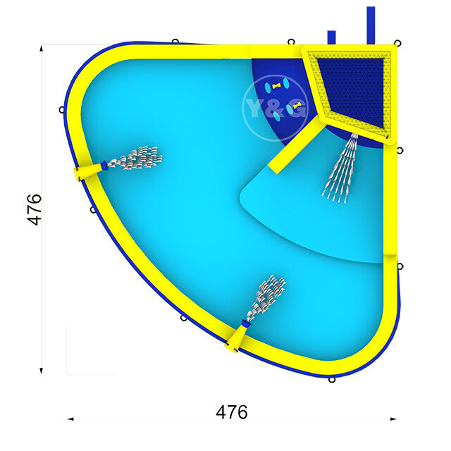 Waterpark with slide pool for saleY21-S18