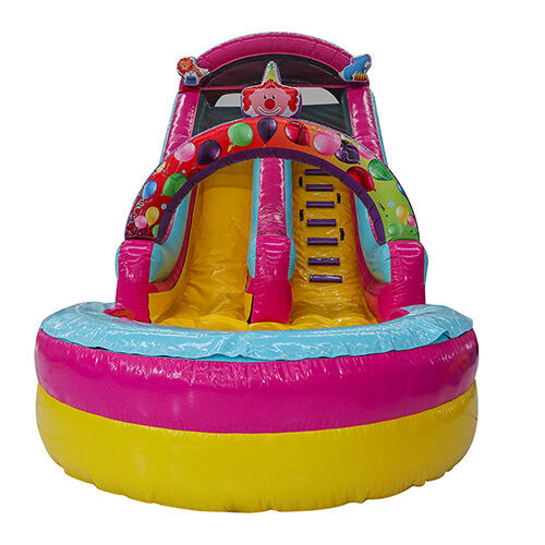 Colorful clown inflatable water slideYG-95