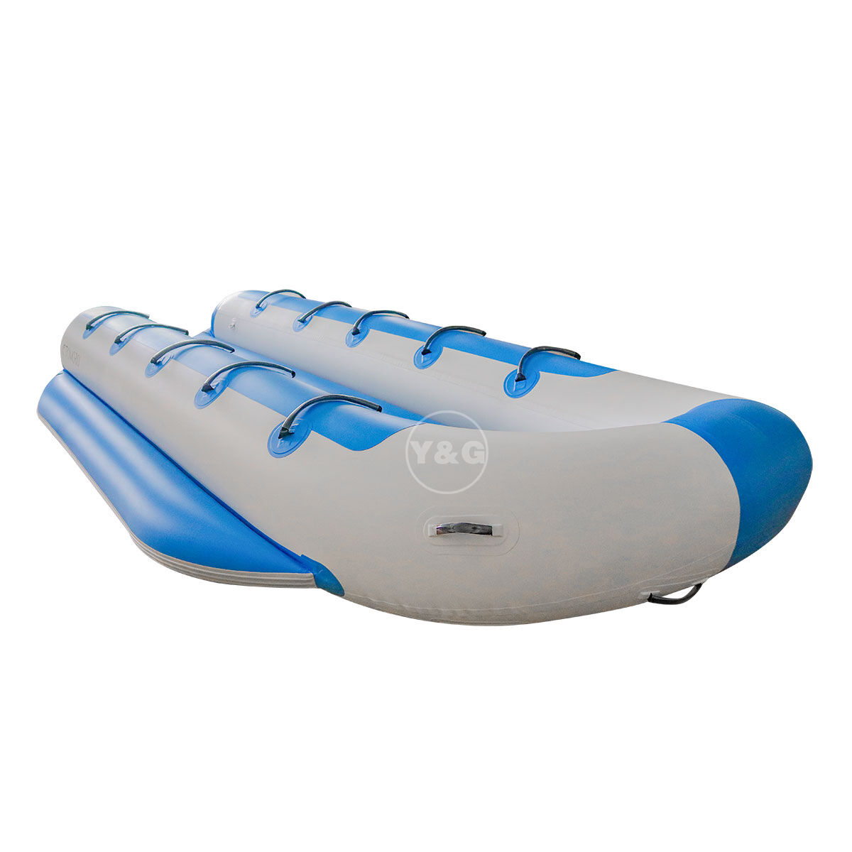 Inflatable ten seat blue banana boat04