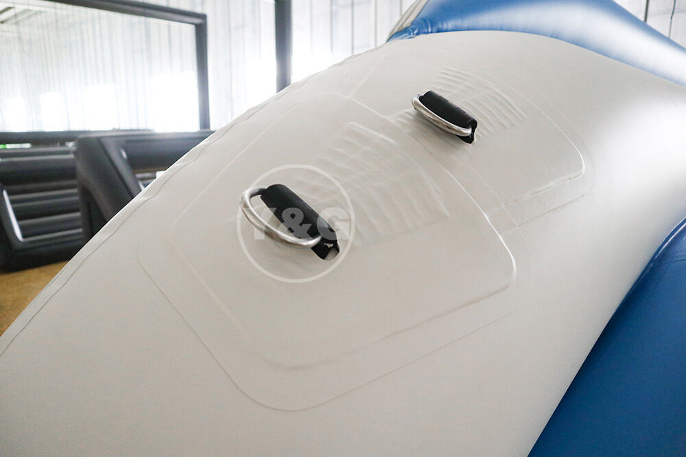 Inflatable ten seat blue banana boat04