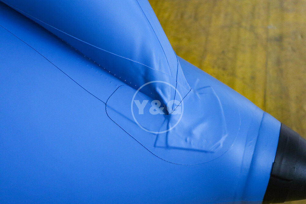 Inflatable ten seat blue banana boat04