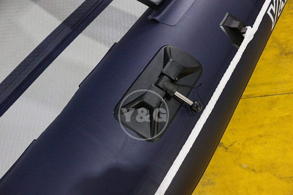 Inflatable royal blue boat04