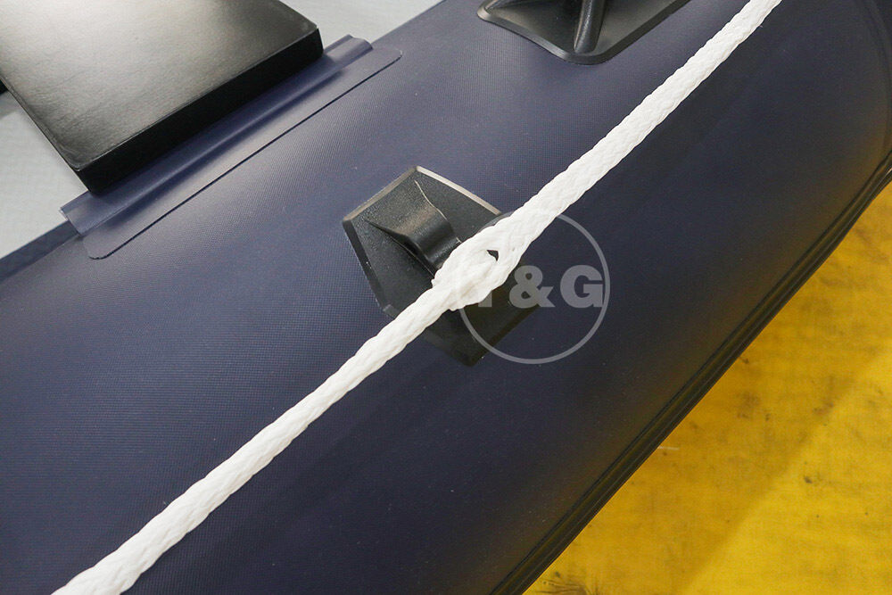 Inflatable royal blue boat04